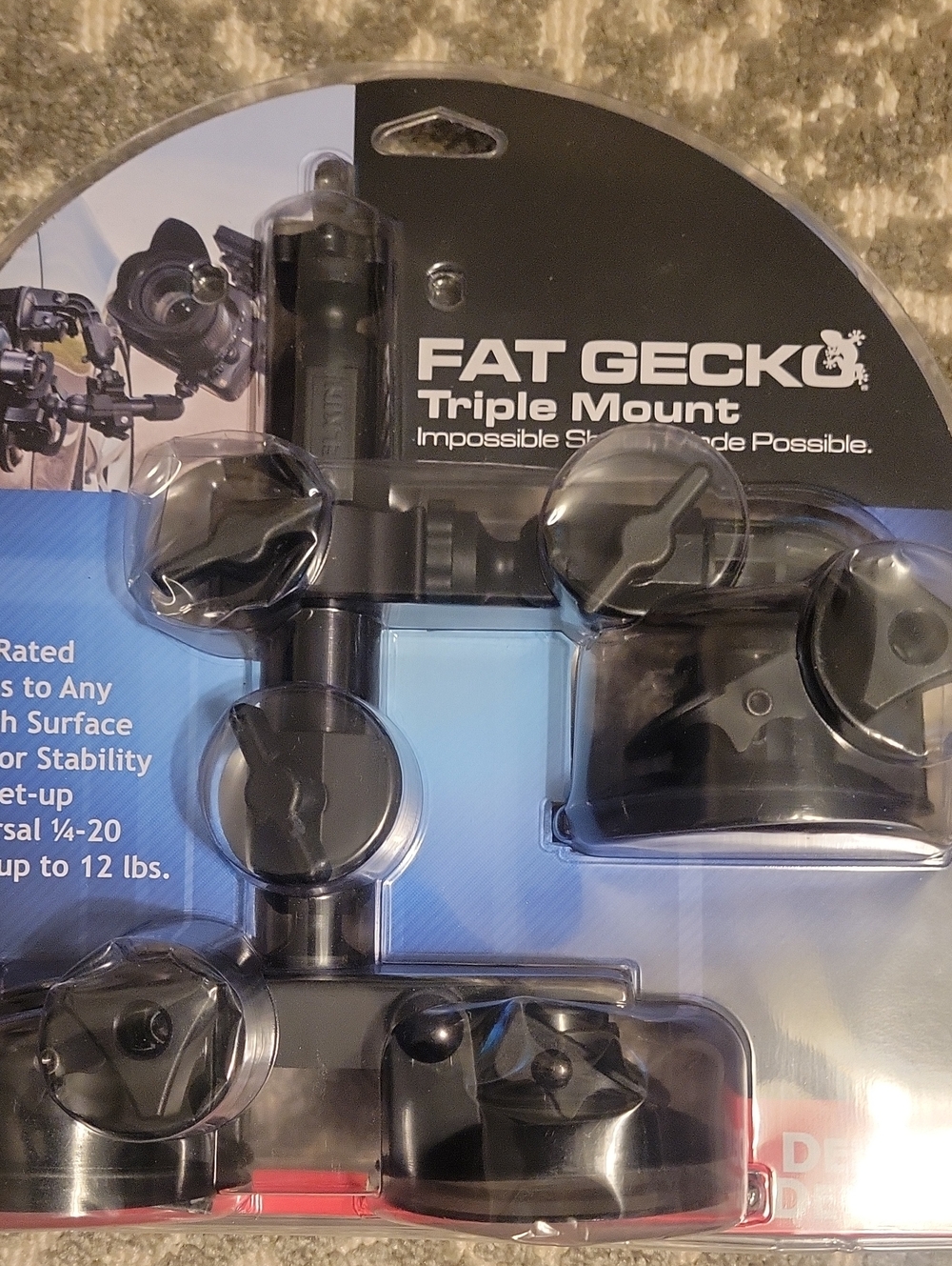 Fat Gecko Triple Mount - Black